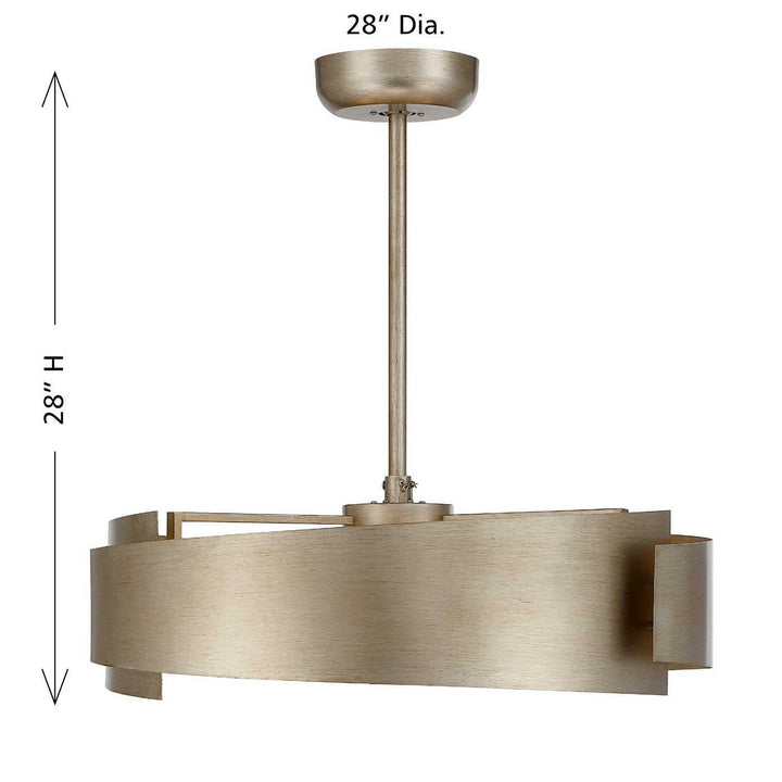 Savoy House - 28-FD-455-53 - LED Fan D'Lier - Amiena - Silver Patina