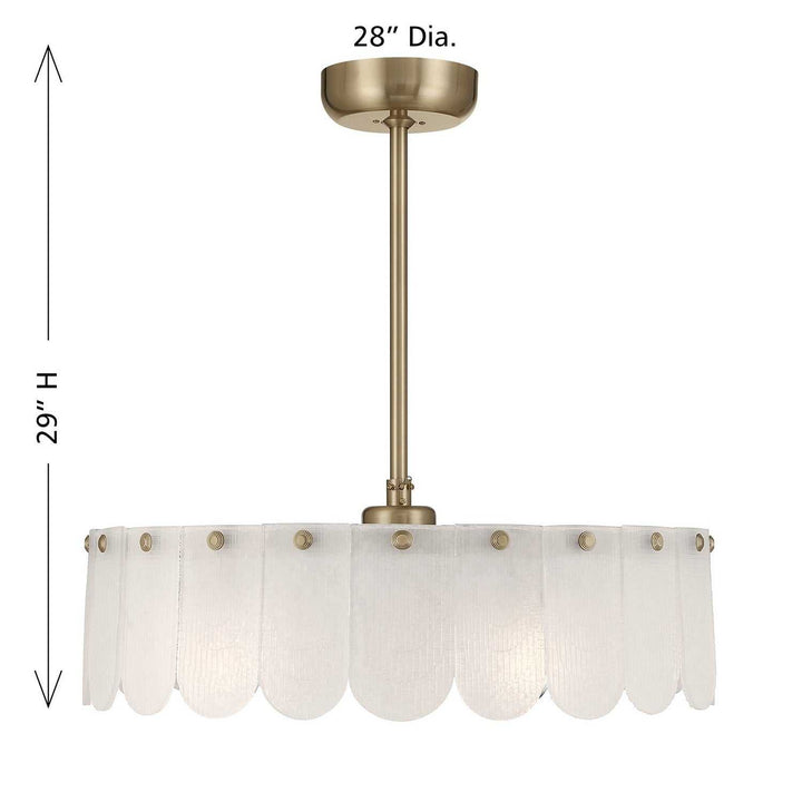 Savoy House - 28-FD-9802-127 - LED Fan D'Lier - Ashton - Noble Brass