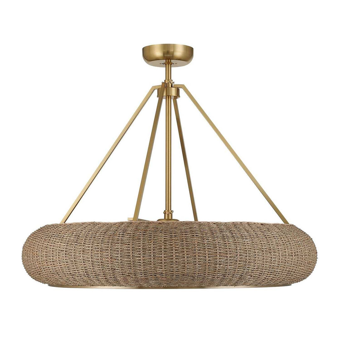 Savoy House - 40-FD-8302-322 - Four Light Fan D'Lier - Gaia - Warm Brass