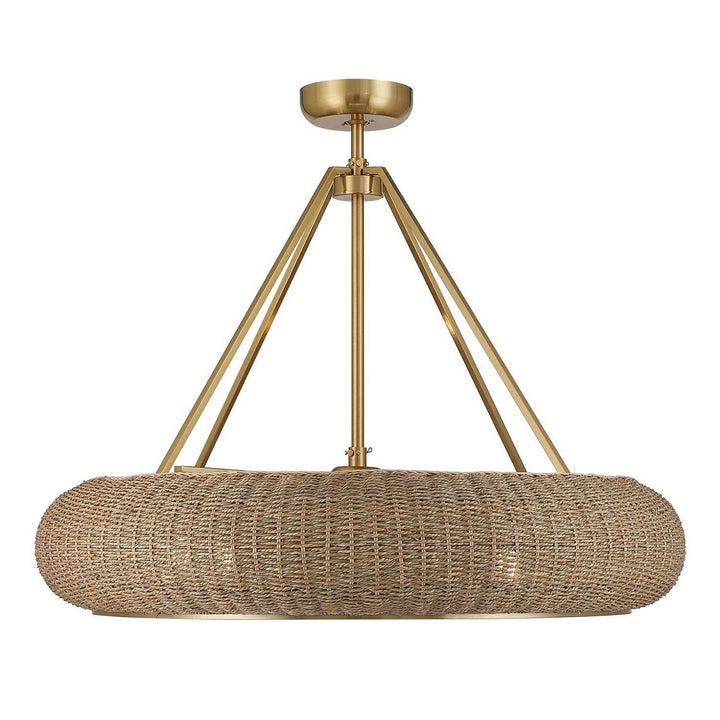 Savoy House - 40-FD-8302-322 - Four Light Fan D'Lier - Gaia - Warm Brass