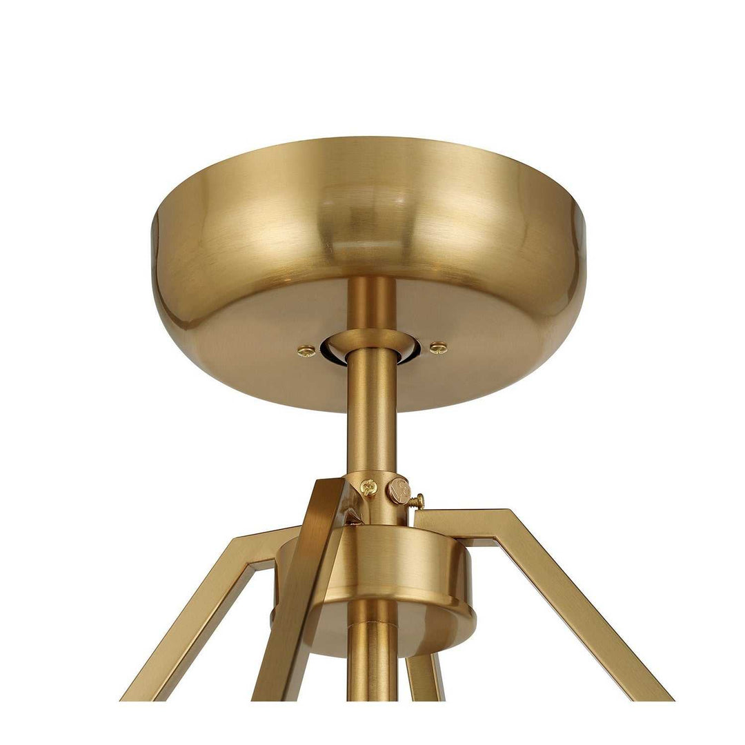 Savoy House - 40-FD-8302-322 - Four Light Fan D'Lier - Gaia - Warm Brass