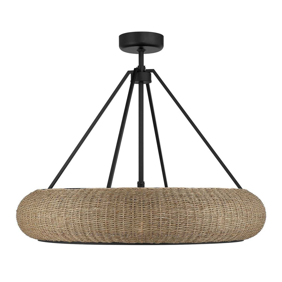 Savoy House - 40-FD-8302-89 - Six Light Fan D'Lier - Gaia - Matte Black