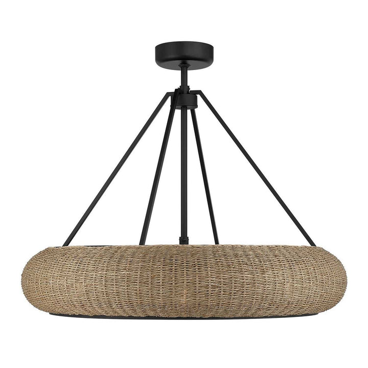 Savoy House - 40-FD-8302-89 - Six Light Fan D'Lier - Gaia - Matte Black