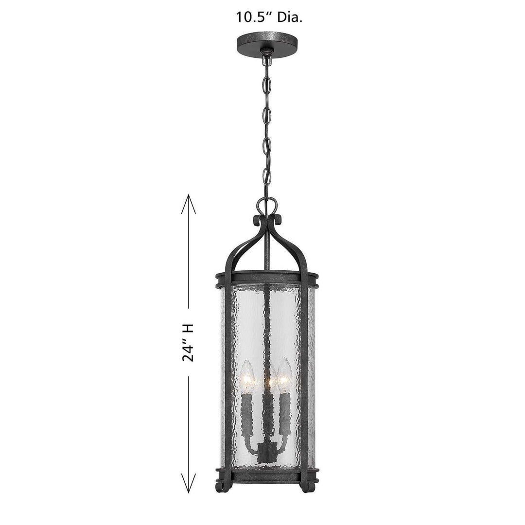 Savoy House - 5-110-337 - Three Light Outdoor Hanging Lantern - Preston - Iron Oxide