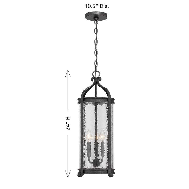 Savoy House - 5-110-337 - Three Light Outdoor Hanging Lantern - Preston - Iron Oxide