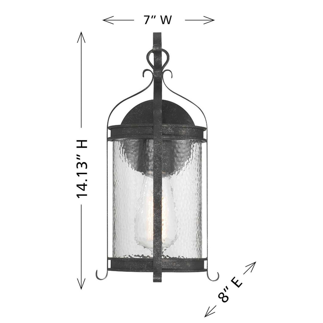 Savoy House - 5-114-337 - One Light Outdoor Wall Lantern - Preston - Iron Oxide