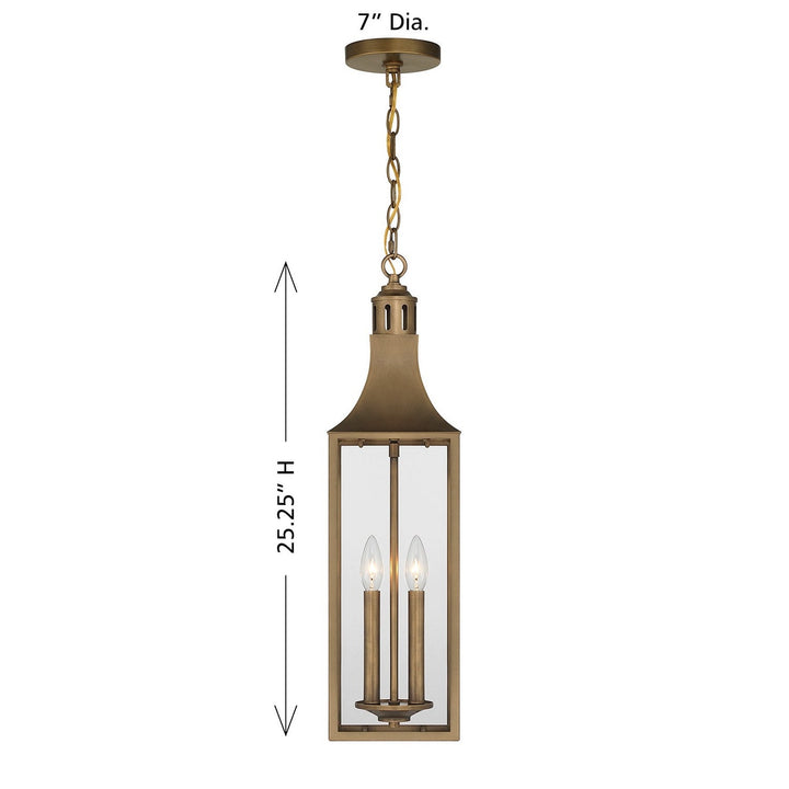 Savoy House - 5-220-273 - Two Light Outdoor Hanging Lantern - Lancaster - Atlas Bronze