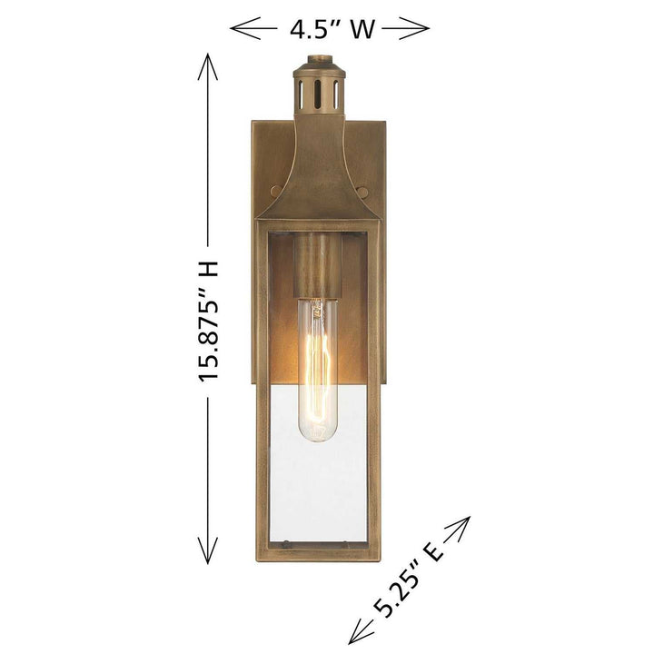 Savoy House - 5-224-273 - One Light Outdoor Wall Lantern - Lancaster - Atlas Bronze