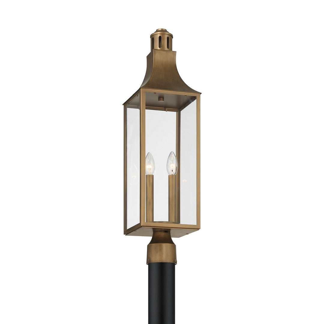 Savoy House - 5-225-273 - Two Light Outdoor Post Lantern - Lancaster - Atlas Bronze