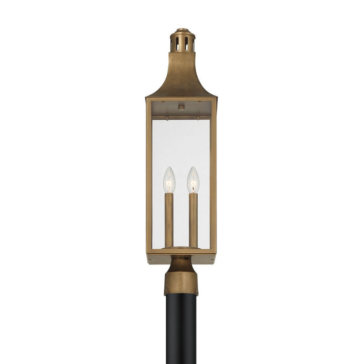 Savoy House - 5-225-273 - Two Light Outdoor Post Lantern - Lancaster - Atlas Bronze