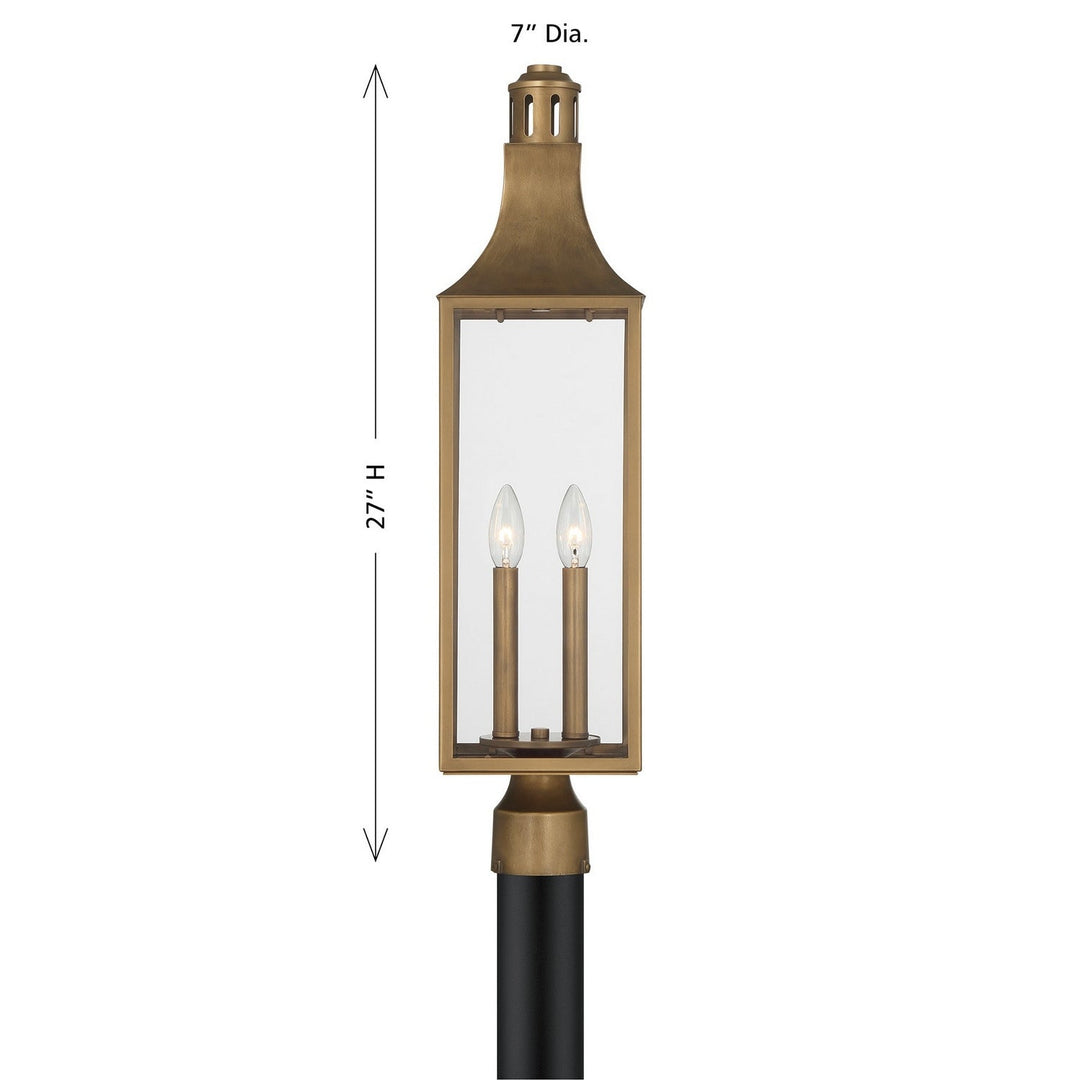 Savoy House - 5-225-273 - Two Light Outdoor Post Lantern - Lancaster - Atlas Bronze