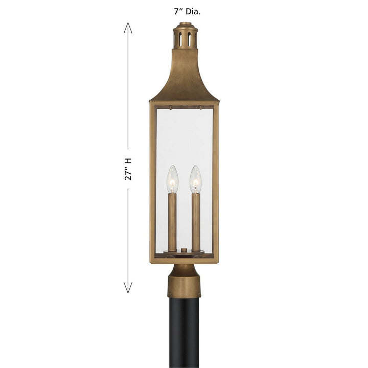 Savoy House - 5-225-273 - Two Light Outdoor Post Lantern - Lancaster - Atlas Bronze