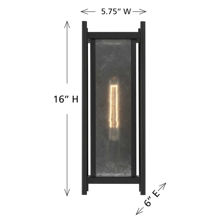 Savoy House - 5-3804-BK - One Light Outdoor Wall Lantern - Jacobs - Matte Black