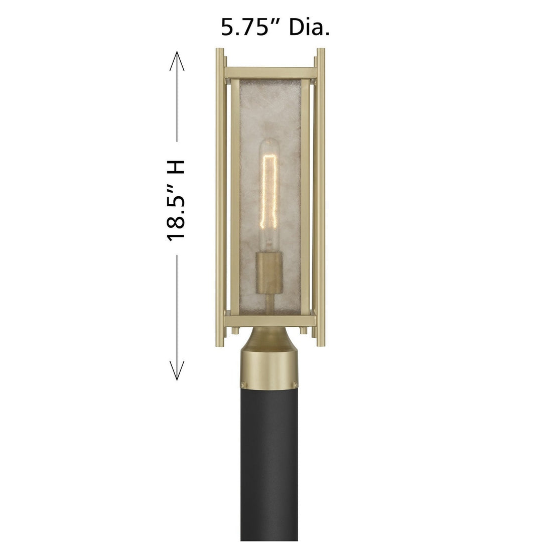 Savoy House - 5-3807-344 - One Light Outdoor Post Lantern - Jacobs - Serene Brass