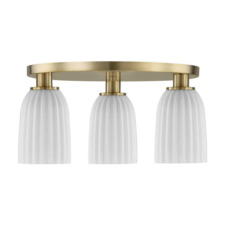 Savoy House - 6-1247-3-127 - Three Light Flush Mount - Baldwin - Noble Brass