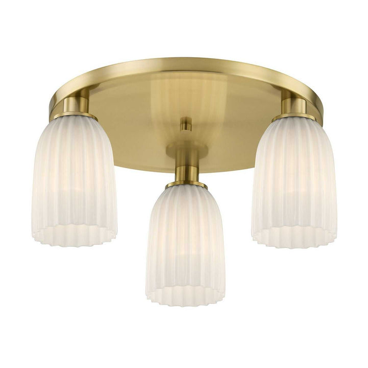 Savoy House - 6-1247-3-127 - Three Light Flush Mount - Baldwin - Noble Brass