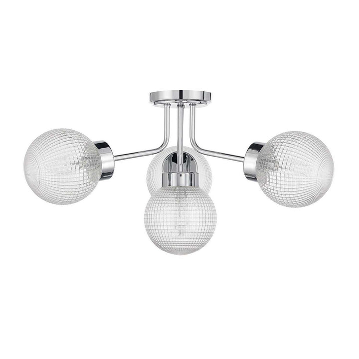 Savoy House - 6-3364-4-11 - Four Light Semi-Flush Mount - Coral - Chrome