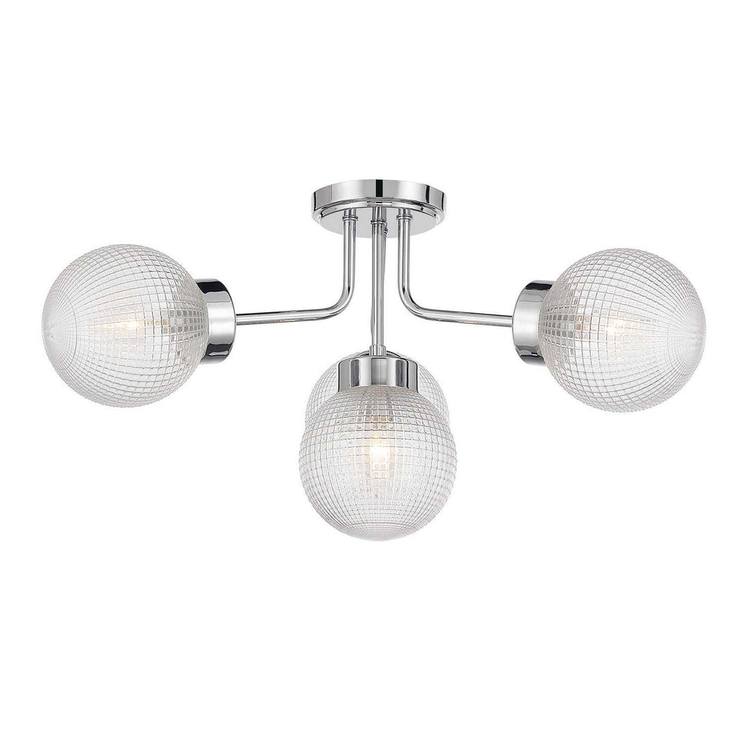 Savoy House - 6-3364-4-11 - Four Light Semi-Flush Mount - Coral - Chrome