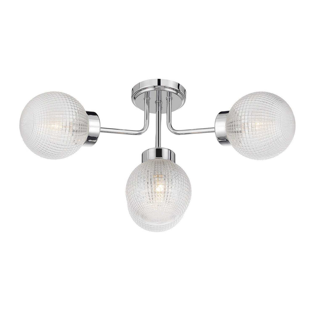 Savoy House - 6-3364-4-11 - Four Light Semi-Flush Mount - Coral - Chrome