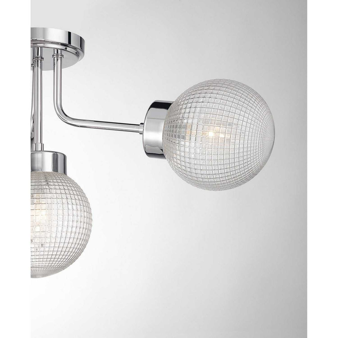 Savoy House - 6-3364-4-11 - Four Light Semi-Flush Mount - Coral - Chrome