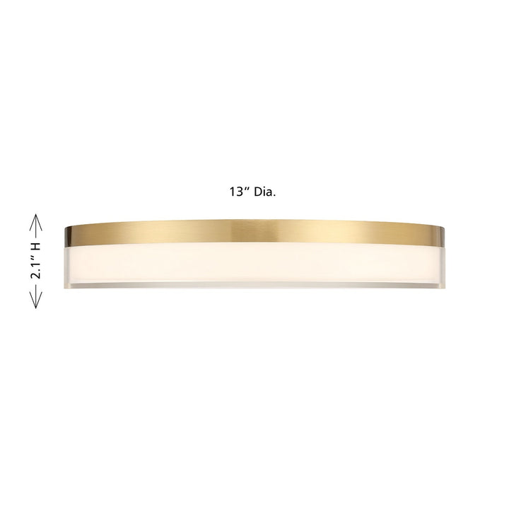 LED Flush Mount in Brass Savoy House