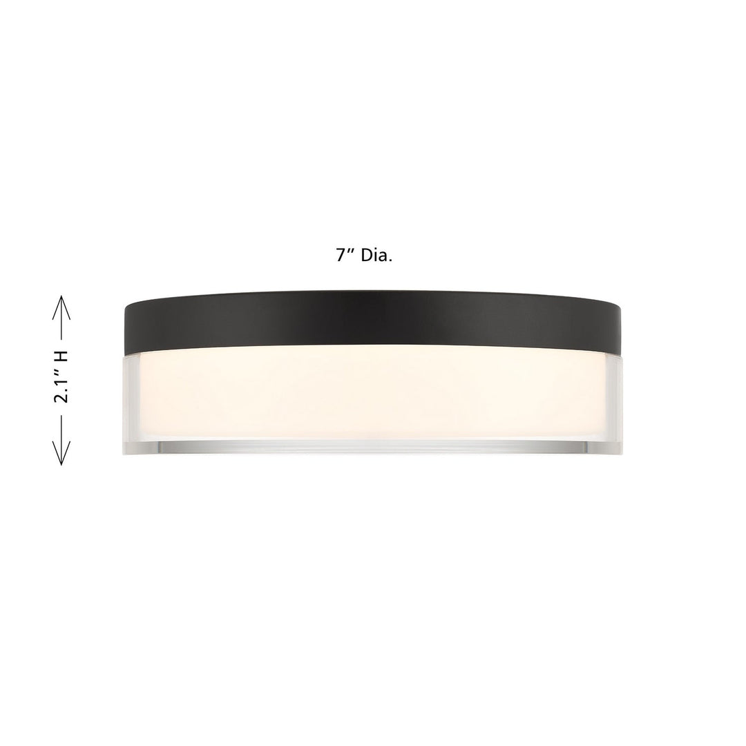 LED Flush Mount in Matte Black Savoy House