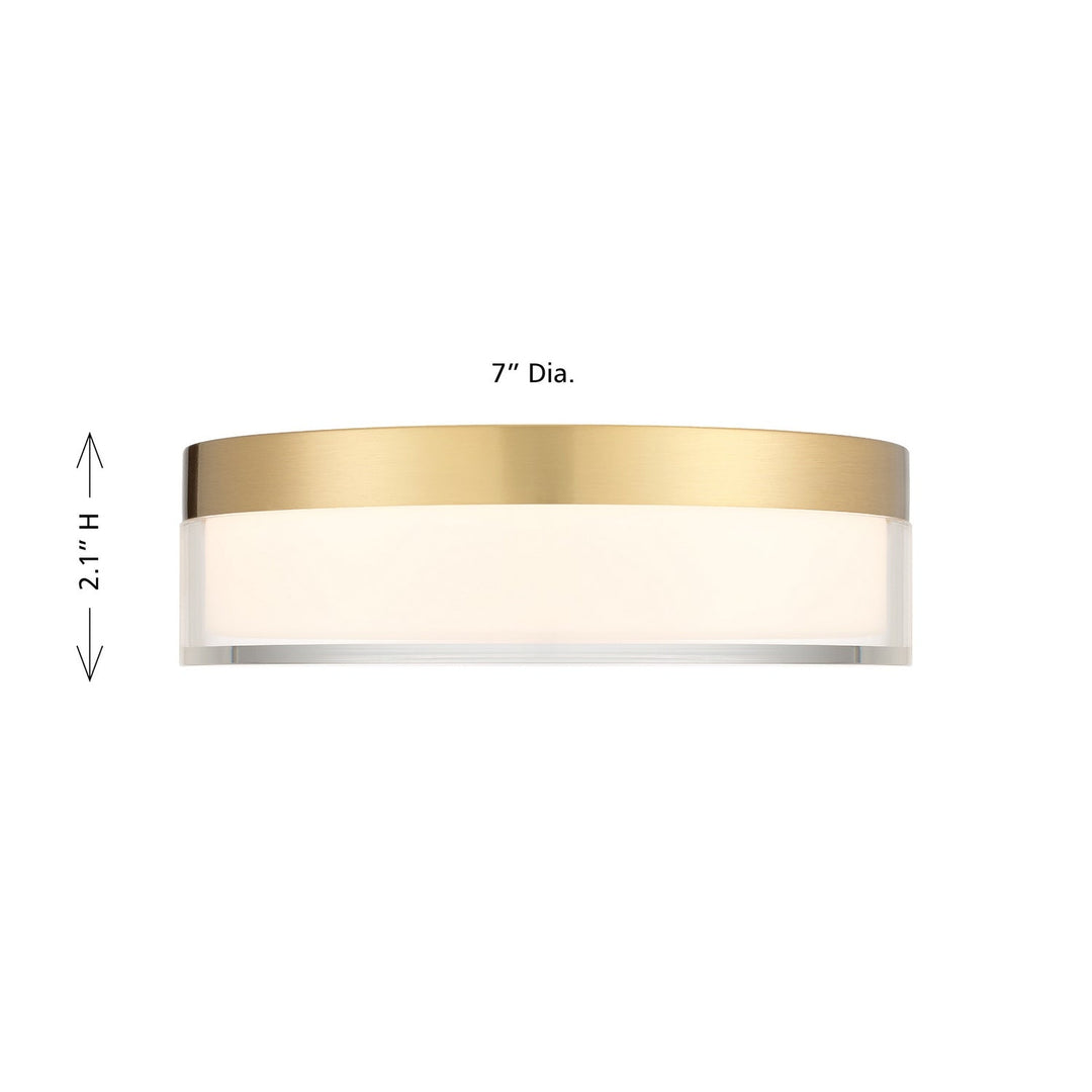 LED Flush Mount in Brass Savoy House