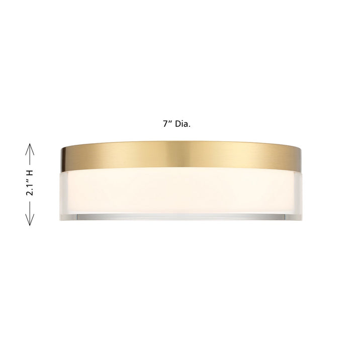 LED Flush Mount in Brass Savoy House