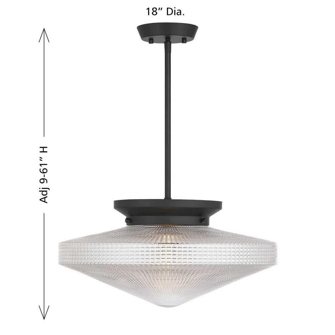 Savoy House - 6-4464-1-89 - One Light Convertible - Norwich - Matte Black