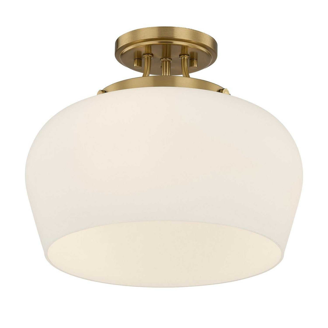 Savoy House - 6-6035-3-322 - Three Light Semi-Flush Mount - Octave - Satin Nickel