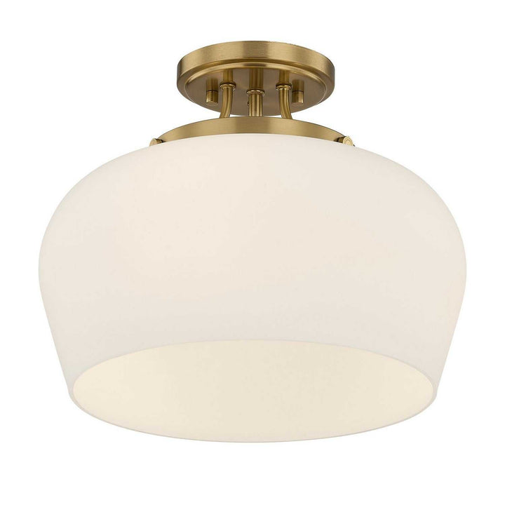Savoy House - 6-6035-3-322 - Three Light Semi-Flush Mount - Octave - Satin Nickel