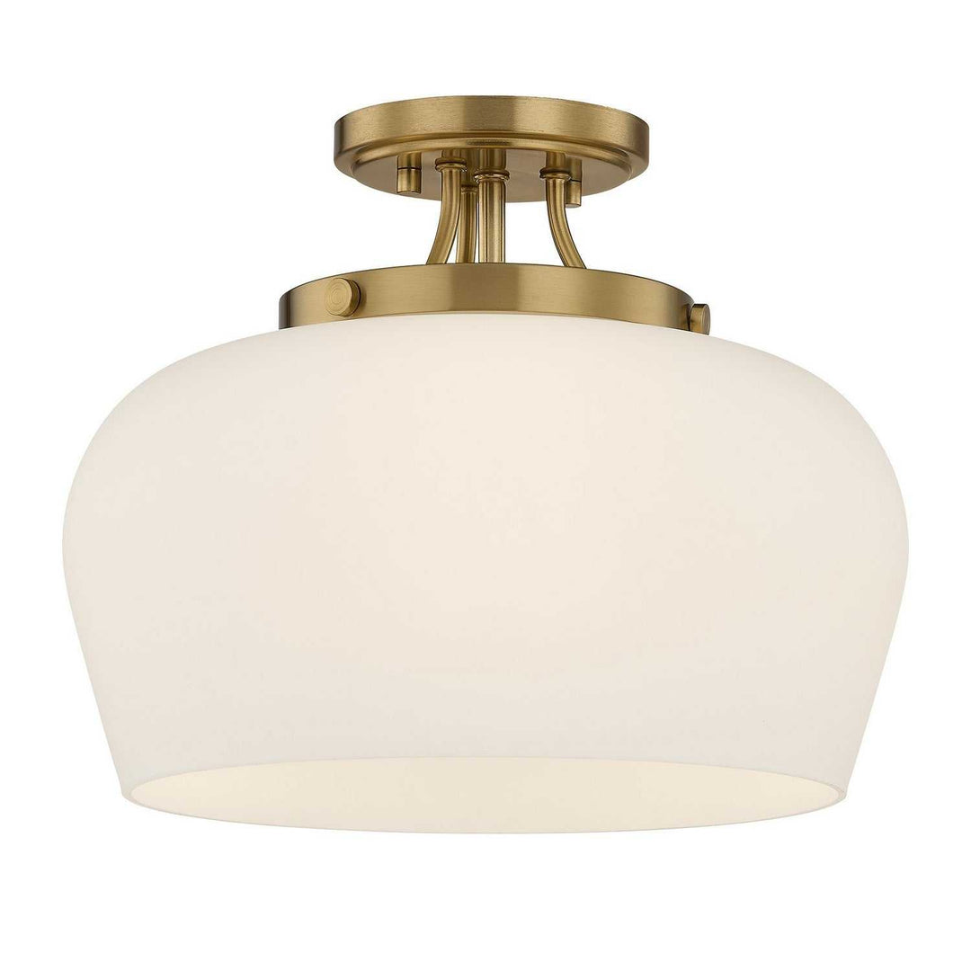 Savoy House - 6-6035-3-322 - Three Light Semi-Flush Mount - Octave - Satin Nickel