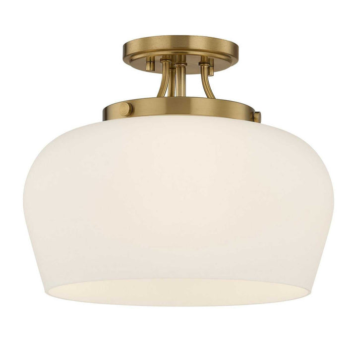 Savoy House - 6-6035-3-322 - Three Light Semi-Flush Mount - Octave - Satin Nickel