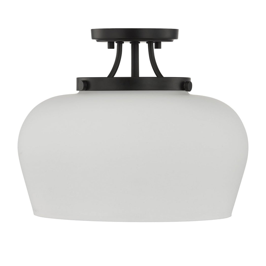 Savoy House - 6-6035-3-BK - Three Light Semi-Flush Mount - Octave - Satin Nickel