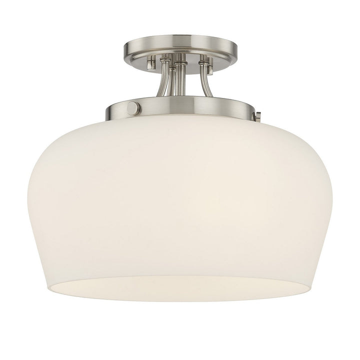 Savoy House - 6-6035-3-SN - Three Light Semi-Flush Mount - Octave - Satin Nickel
