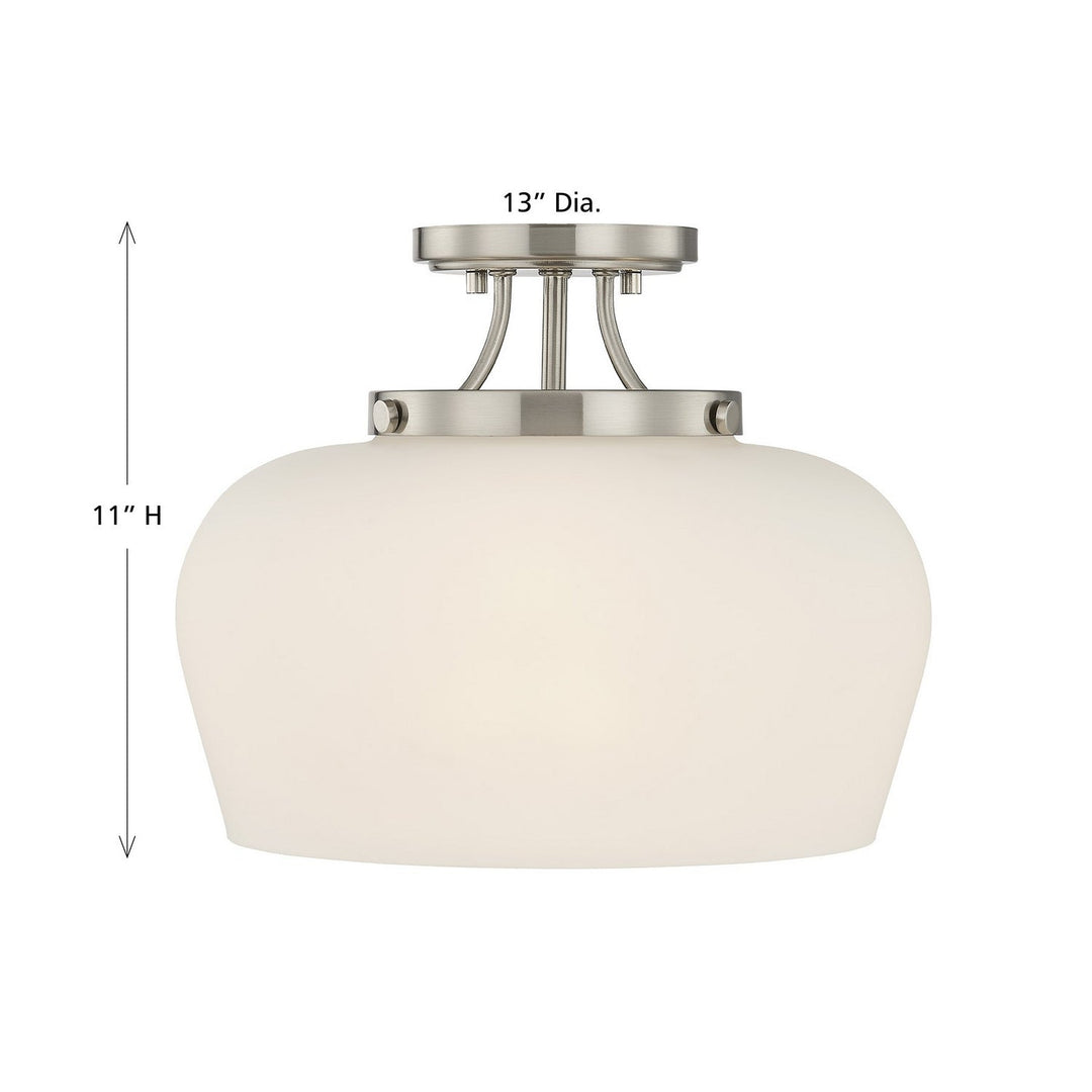 Savoy House - 6-6035-3-SN - Three Light Semi-Flush Mount - Octave - Satin Nickel