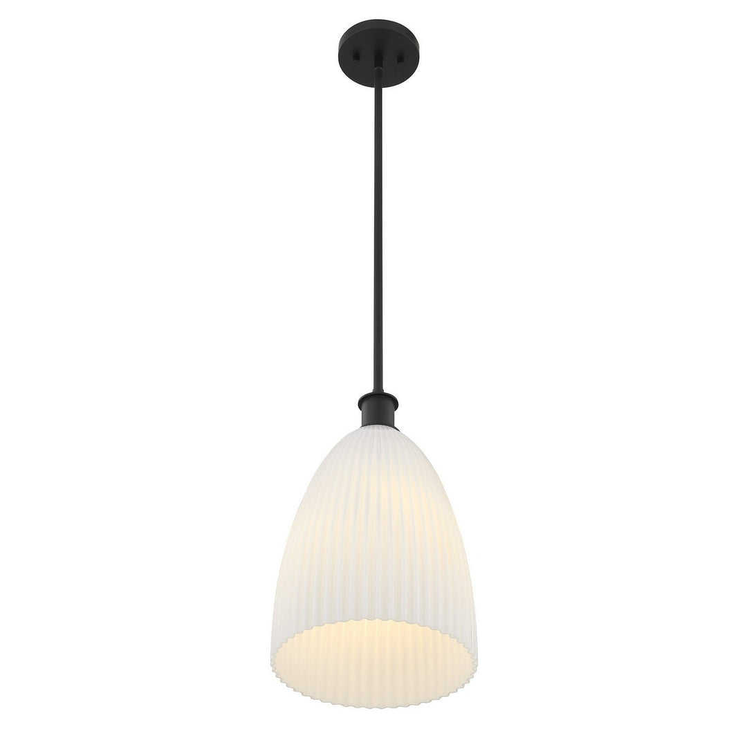 Savoy House - 7-1244-1-89 - One Light Pendant - Baldwin - Matte Black