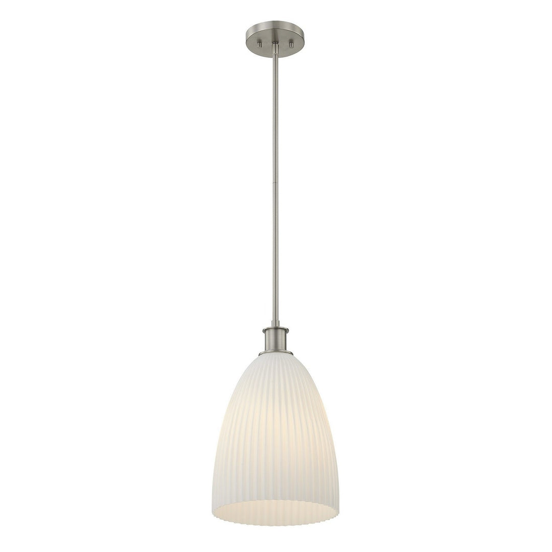 Savoy House - 7-1244-1-SN - One Light Pendant - Baldwin - Satin Nickel