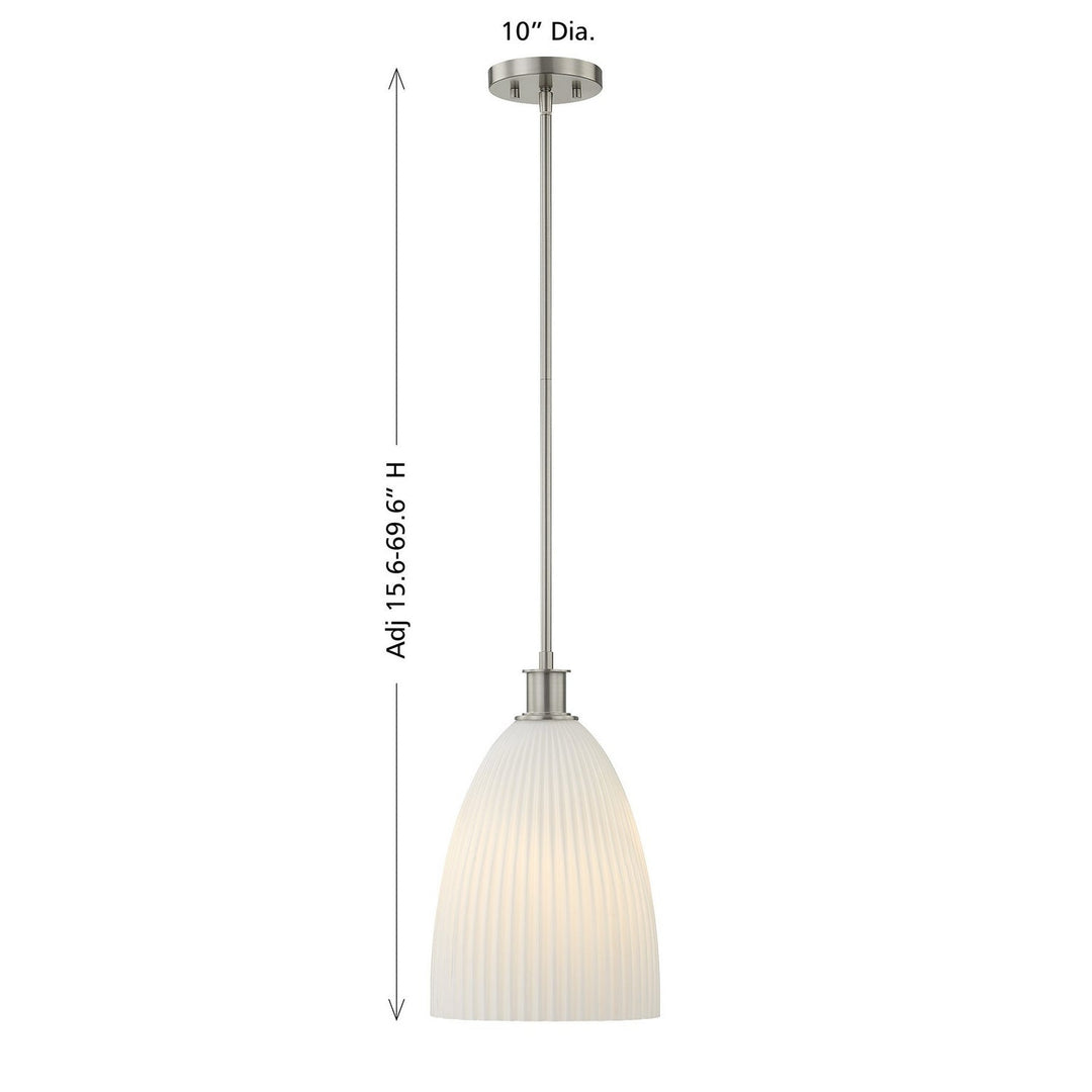 Savoy House - 7-1244-1-SN - One Light Pendant - Baldwin - Satin Nickel