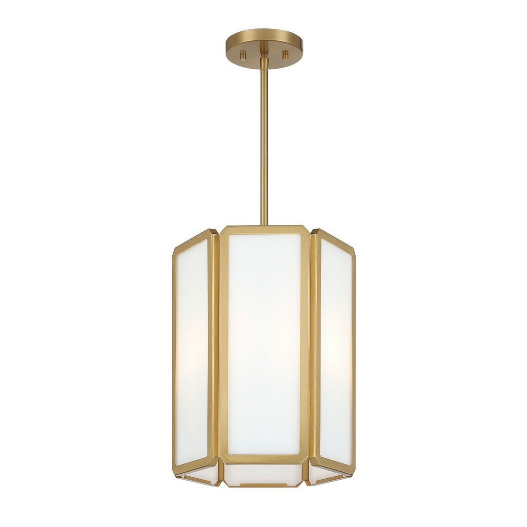 Savoy House - 7-1700-3-322 - Three Light Pendant - Leeds - Warm Brass