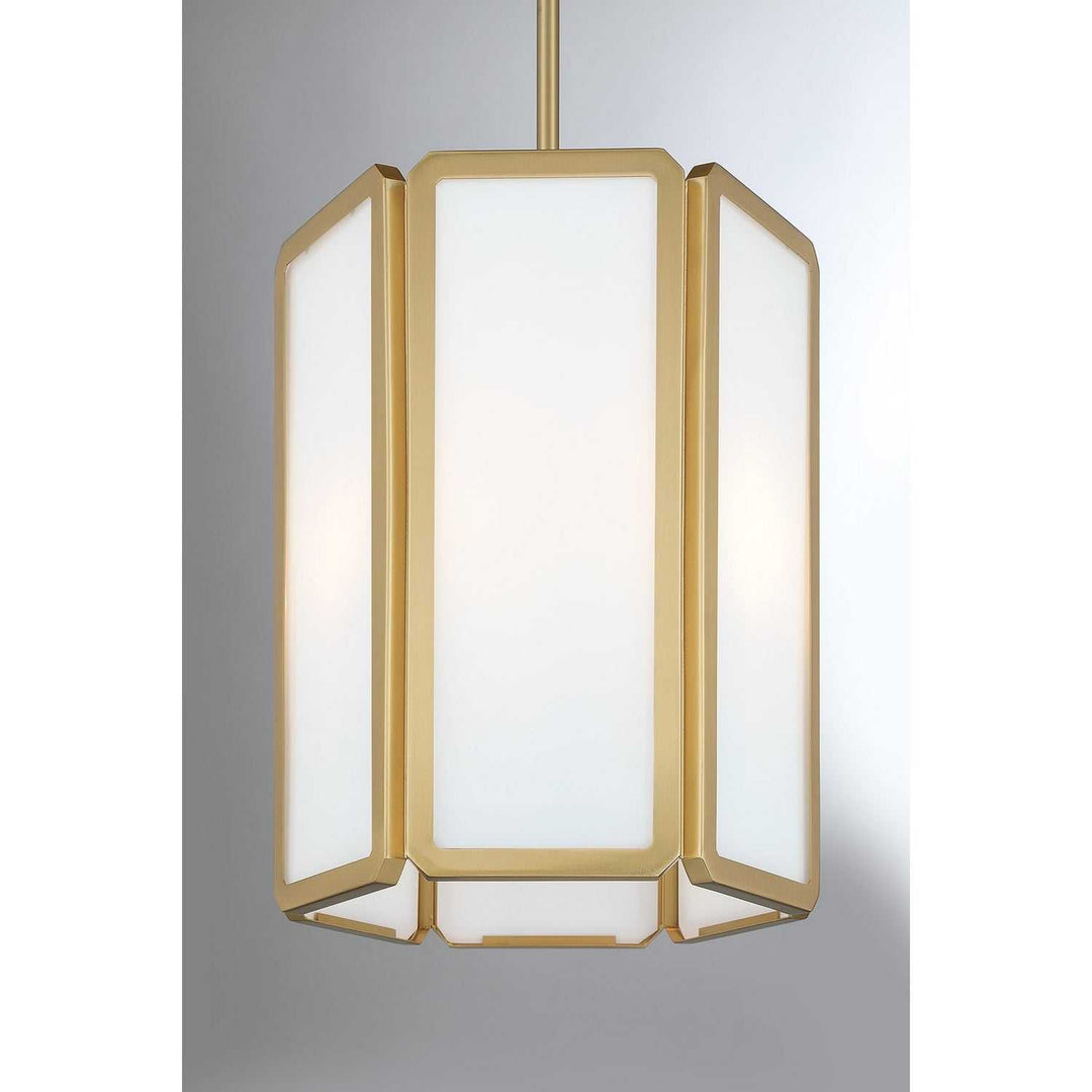 Savoy House - 7-1700-3-322 - Three Light Pendant - Leeds - Warm Brass