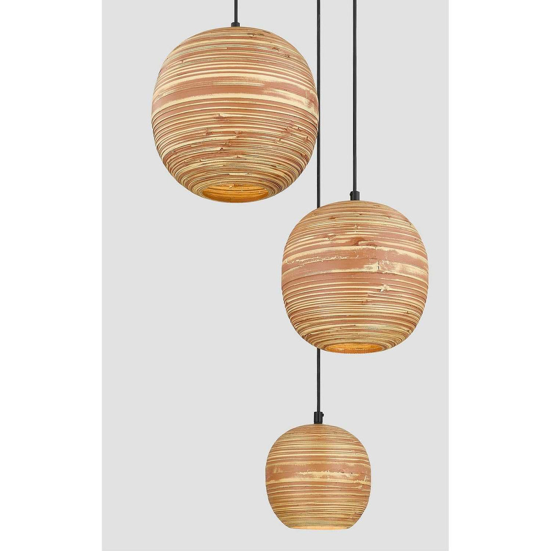 Savoy House - 7-2805-3-89 - Three Light Pendant - Pharr - Matte Black