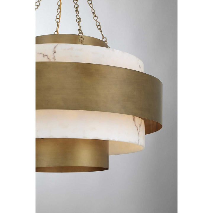 Savoy House - 7-3092-8-339 - Eight Light Pendant - Davenport - Antique Patina