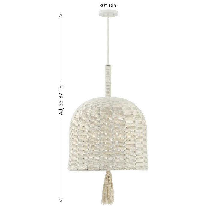 Savoy House - 7-3401-5-341 - Five Light Pendant - Lunara - Cotton
