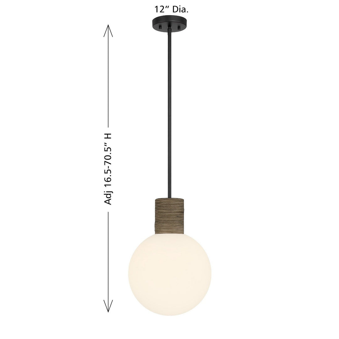 Savoy House - 7-4082-1-89 - One Light Pendant - Jarrell - Matte Black