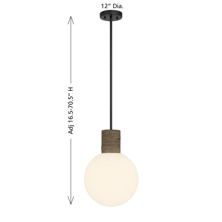 Savoy House - 7-4082-1-89 - One Light Pendant - Jarrell - Matte Black