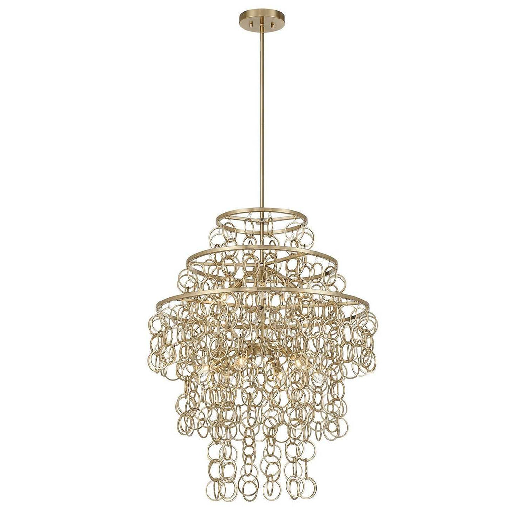 Savoy House - 7-4902-9-127 - Nine Light Pendant - Sententas - Noble Brass