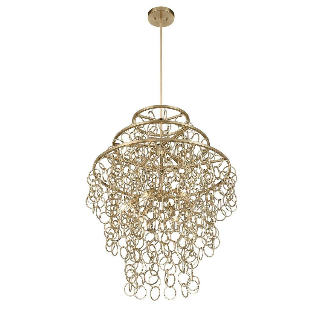 Savoy House - 7-4902-9-127 - Nine Light Pendant - Sententas - Noble Brass