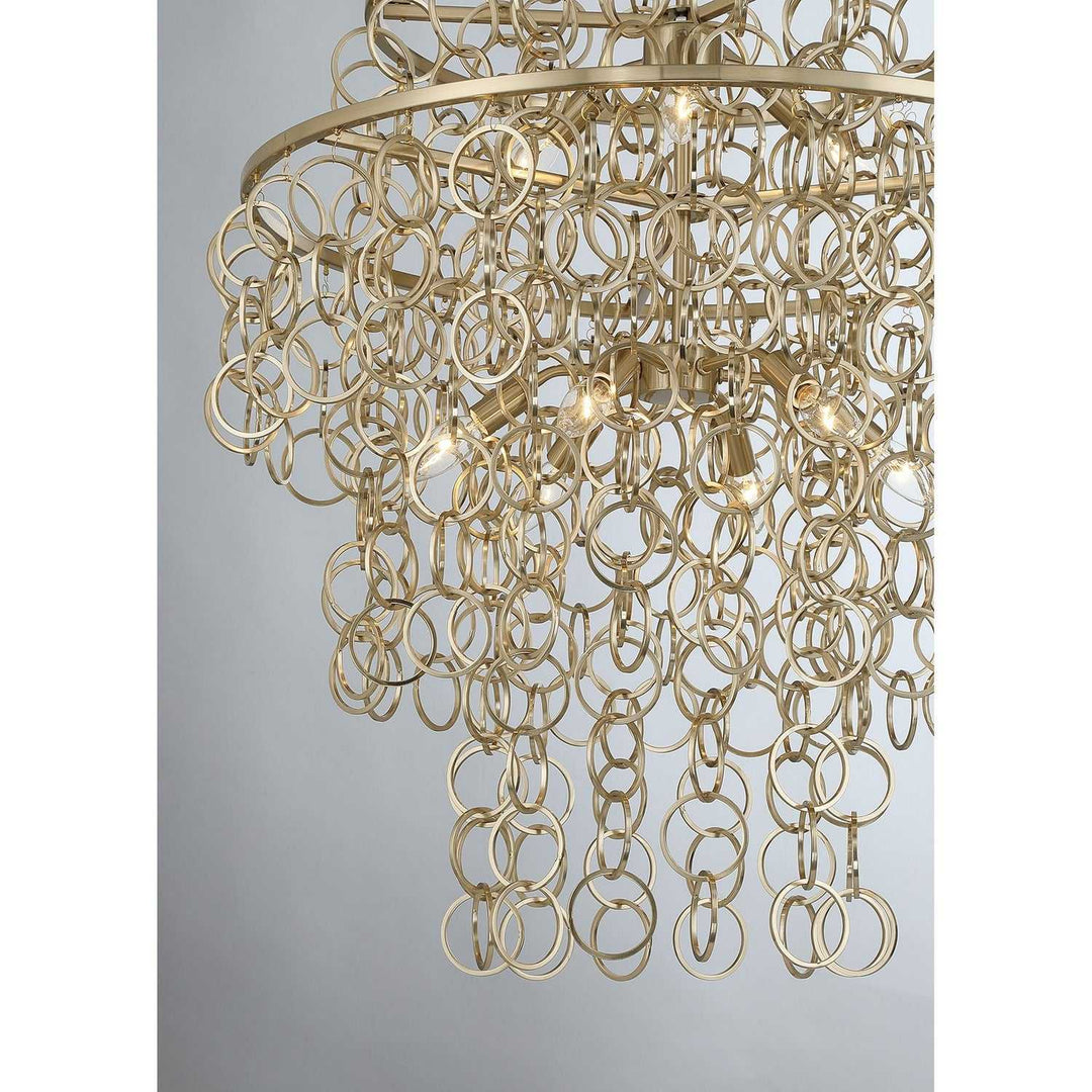 Savoy House - 7-4902-9-127 - Nine Light Pendant - Sententas - Noble Brass