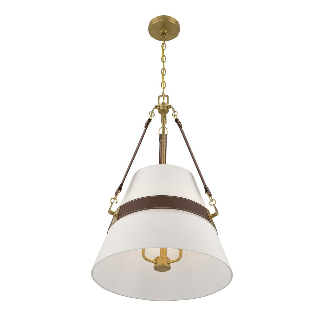 Savoy House - 7-5627-3-322 - Three Light Pendant - Corinth - Warm Brass
